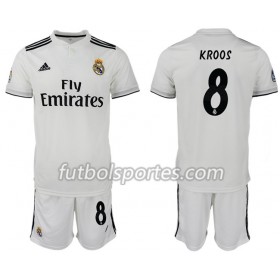 Camisetas Real Madrid KROOS 8 Niño Primera Equipacion 2018/2019